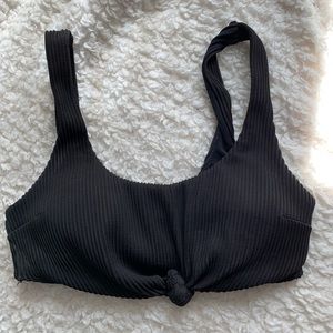 HOLLISTER RIBBED KNOT SWIM TOP